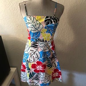 Island Print Cami Dress NWOT